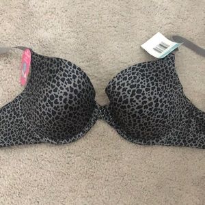Gray Cheetah Bra